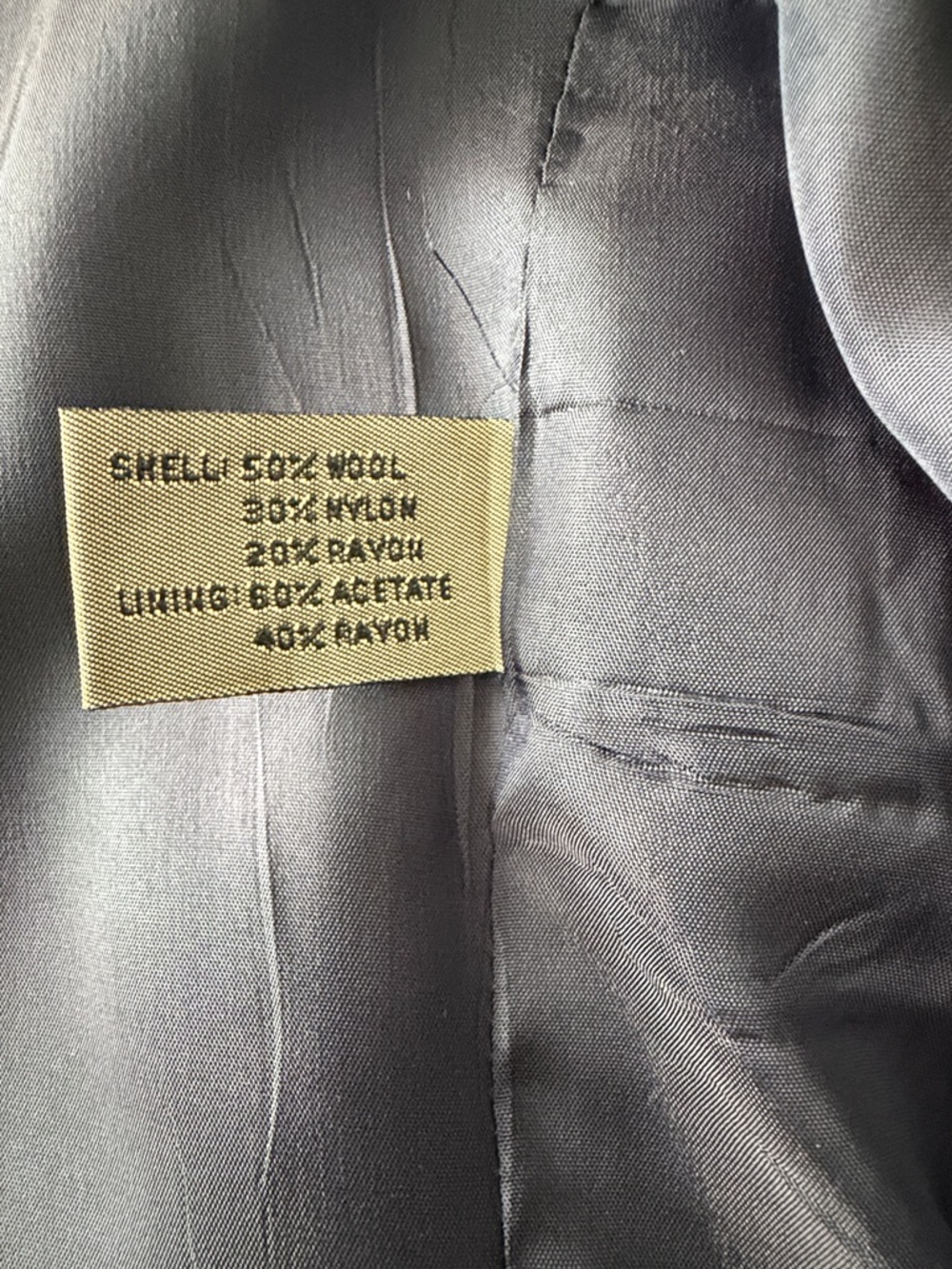 Vintage Le Collezioni Structure Green, Brown, Navy Sport Blazer with Navy Lining - Picture 9 of 10